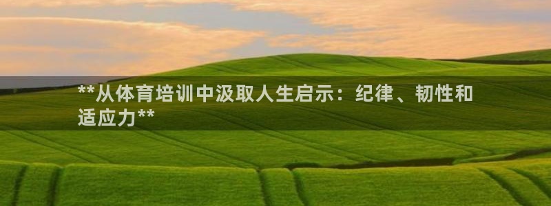 焦点娱乐传媒有限公司怎么样：**从体育培训中汲取人生