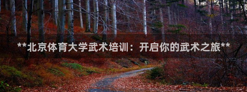 焦点娱乐平台新7O777：**北京体育大学武术培训：