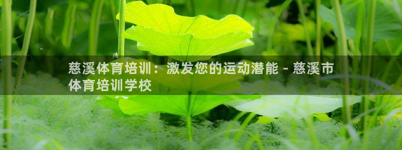 焦点娱乐官方网站首页下载手机版：慈溪体育培训：激发您