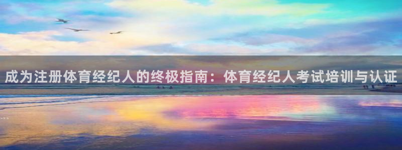 焦点娱乐官方网站入口下载手机版：成为注册体育经纪人的